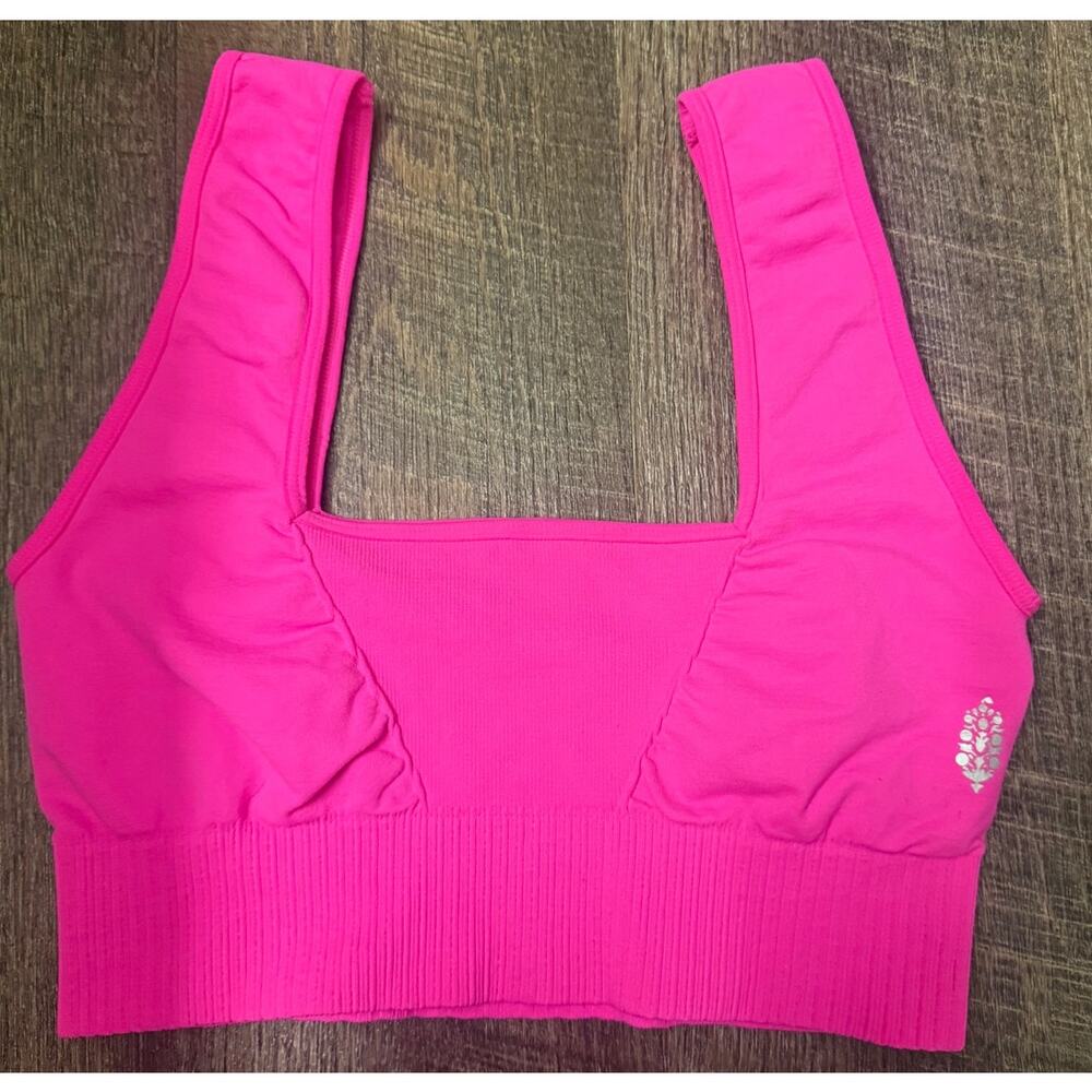 Free People FP Movement Hot Pink Seamless Sports Bra